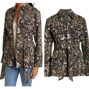 NWT Ted Baker Inniza Urban Print Cargo Jacket Size 1